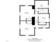 Detailed floor plan showcasing the layout of the second floor with multiple bedrooms and office at 605 W Holt St, Mebane, NC 27302