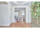 Inviting foyer with hardwood floors flowing into the light and bright living spaces at 808 Historian St, Raleigh, NC 27603