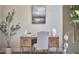 Close-up of the office showing a simple desk arrangement with lovely accents at 808 Historian St, Raleigh, NC 27603