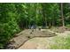 Secluded backyard seating area with comfortable chairs, perfect for relaxing and unwinding outdoors at 90 Weatherly Dr, Franklinton, NC 27525