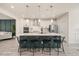 Gourmet kitchen showcasing an expansive island, stainless steel appliances, and modern finishes at 907 Lake Beacon Way, Raleigh, NC 27606