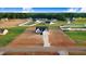 Aerial view of a home with an expansive yard, situated in a community at 9427 Turkey Way, Middlesex, NC 27557