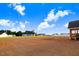 Image looking over a spacious backyard at the rear of a home with other homes beyond at 9427 Turkey Way, Middlesex, NC 27557