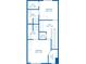 Detailed floor plan featuring the layout of the bedrooms and bathrooms upstairs at 1009 Porchside Dr, Apex, NC 27502