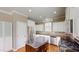 Bright kitchen featuring stainless steel appliances, center island, and updated cabinets at 112 Salmon River Dr, Durham, NC 27705
