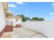 Backyard with white privacy fence and patio area at 1315 Elder Way, Burlington, NC 27215