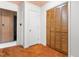Bedroom with a view of a closet and doorway, and warm-colored carpet at 1315 Elder Way, Burlington, NC 27215