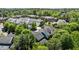 Stunning aerial view of townhomes surrounded by lush greenery at 145 Cofield Cir, Durham, NC 27707