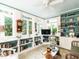 Bright sunroom with large windows, custom built-ins, and cozy seating at 1512 St. Mary'S St, Raleigh, NC 27608