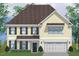 Charming two-story home with a welcoming facade and a well-manicured lawn at 235 N Maple Walk Dr # 220, Garner, NC 27529