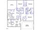 Upstairs floor plan featuring bedrooms, bathrooms, laundry, and a bonus room at 235 N Maple Walk Dr # 220, Garner, NC 27529
