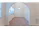 Neutral bedroom with neutral carpet and a large window with blinds at 237 Water Front Ln, Timberlake, NC 27583