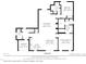 Main level floor plan showing the layout of the kitchen, living room, bedrooms, and bathrooms at 2635 High Plains Dr, Fuquay Varina, NC 27526