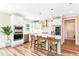 Modern kitchen featuring stainless steel appliances, a center island, and stylish finishes at 2635 High Plains Dr, Fuquay Varina, NC 27526