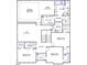 Second floor floorplan with four bedrooms, three bathrooms, loft, laundry, and walk-in closets at 27 N Maple Walk Dr # 75, Garner, NC 27529
