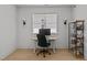 Bright home office with desk, ergonomic chair, and ample natural light, perfect for productivity at 3057 Eden Harbor Ct, Raleigh, NC 27613