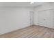 Bedroom with hardwood floors and closet at 3218 Seven Springs Rd, Hillsborough, NC 27278