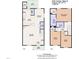 A detailed floor plan of the home, showcasing room dimensions and layout at 3352 Tarleton W, Durham, NC 27713
