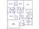 Detailed second floor plan showcases primary bedroom, primary bath, three more bedrooms, and a bonus room at 358 N Maple Walk Dr # 244, Garner, NC 27529