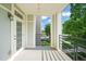 Private balcony with exterior views; perfect for relaxing and enjoying the outdoors at 501 Finsbury St # 204, Durham, NC 27703