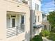Multi-story building with private balconies with views in a well-maintained and landscaped setting at 501 Finsbury St # 204, Durham, NC 27703
