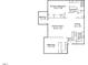 Detailed floor plan showing layout of the house with room dimensions at 501 Finsbury St # 204, Durham, NC 27703