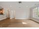 Spacious living area with hardwood floors and plenty of natural light at 501 Finsbury St # 204, Durham, NC 27703