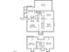 Detailed floor plan showcasing the layout of the two-story home, including room dimensions and features at 5908 Danville Dr, Raleigh, NC 27612