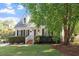 Well-maintained front yard with manicured lawn, shrubbery and front entrance steps at 5908 Danville Dr, Raleigh, NC 27612