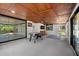 Expansive game room featuring a pool table, TV, and wood paneled ceiling at 6005 Lake Wheeler Rd, Raleigh, NC 27603