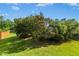 Lush backyard features vibrant green grass, a wooden fence, and mature trees, providing a serene outdoor space at 634 Stapleford Ln, Fuquay Varina, NC 27526