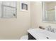Cozy bathroom features a clean design with a dark vanity and bright fixtures at 634 Stapleford Ln, Fuquay Varina, NC 27526