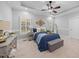 Bedroom with neutral walls, carpet, and trey ceiling at 745 Oaks Lane Rd, Timberlake, NC 27583