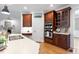 Kitchen with stainless appliances, granite countertops, and ample cabinet space at 7801 Kingsbrook Ct, Wake Forest, NC 27587