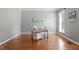Bright home office with hardwood floors and natural light at 7801 Kingsbrook Ct, Wake Forest, NC 27587