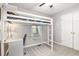 Bedroom featuring lofted bed with desk and carpeting at 1008 Alderleaf Dr, Fuquay Varina, NC 27526