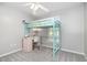 Bedroom featuring lofted bed with desk and carpeting at 1008 Alderleaf Dr, Fuquay Varina, NC 27526