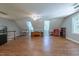 Expansive living room with hardwood floors, offering plenty of design possibilities at 10625 Soma Ct, Raleigh, NC 27613