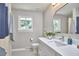 Bright bathroom with updated fixtures and a tub-shower combo at 108 Cedar St, Chapel Hill, NC 27514