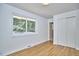 Bedroom with hardwood floors, natural light and closet at 108 Cedar St, Chapel Hill, NC 27514