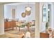 Bright dining room with modern light fixture and stylish decor for entertaining guests at 108 Cedar St, Chapel Hill, NC 27514