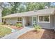 Exterior showcasing a well maintained single story home at 108 Cedar St, Chapel Hill, NC 27514