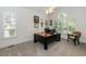 Office features lots of natural light from two large windows and bright paint at 109 Fox Trap Ct, Garner, NC 27529
