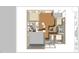 Detailed floor plan rendering of a Stone Creek Cottage showcasing the layout at 1229 Lawndale Dr, Graham, NC 27253
