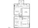 Detailed floor plan showcasing the layout of the house and its room dimensions at 16 Powder Ct, Angier, NC 27501