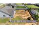 Spacious fenced backyard ready for landscaping and outdoor entertaining, with a home adjacent to the rear at 16 Woodglen Dr, Clayton, NC 27527