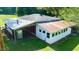 Exterior shot of old white and red outbuilding with metal roof at 2081 Stone Street Ext, Mebane, NC 27302