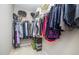 Spacious walk-in closet offers ample storage with built-in shelving and racks at 3037 Willow Ranch Dr, Fuquay Varina, NC 27526