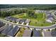 Aerial view of craftsman homes with mature trees and green spaces at 365 Middleton Pl, Chapel Hill, NC 27516