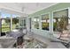 Charming screened-in patio with a cozy seating area, ideal for outdoor entertaining and relaxation at 365 Middleton Pl, Chapel Hill, NC 27516